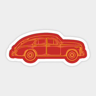 Vintage Classic Car Sticker